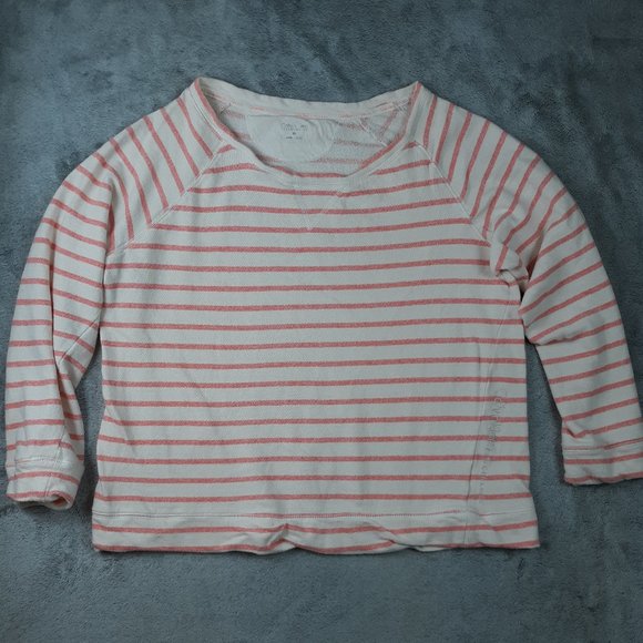 Calvin Klein Tops - 4/$25 Calvin Klein Pink White Striped Sweatshirt
